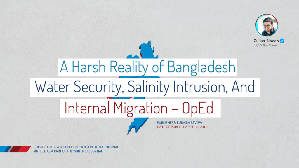 A Harsh Reality of Bangladesh: Water Security, Salinity Intrusion, and Internal Migration