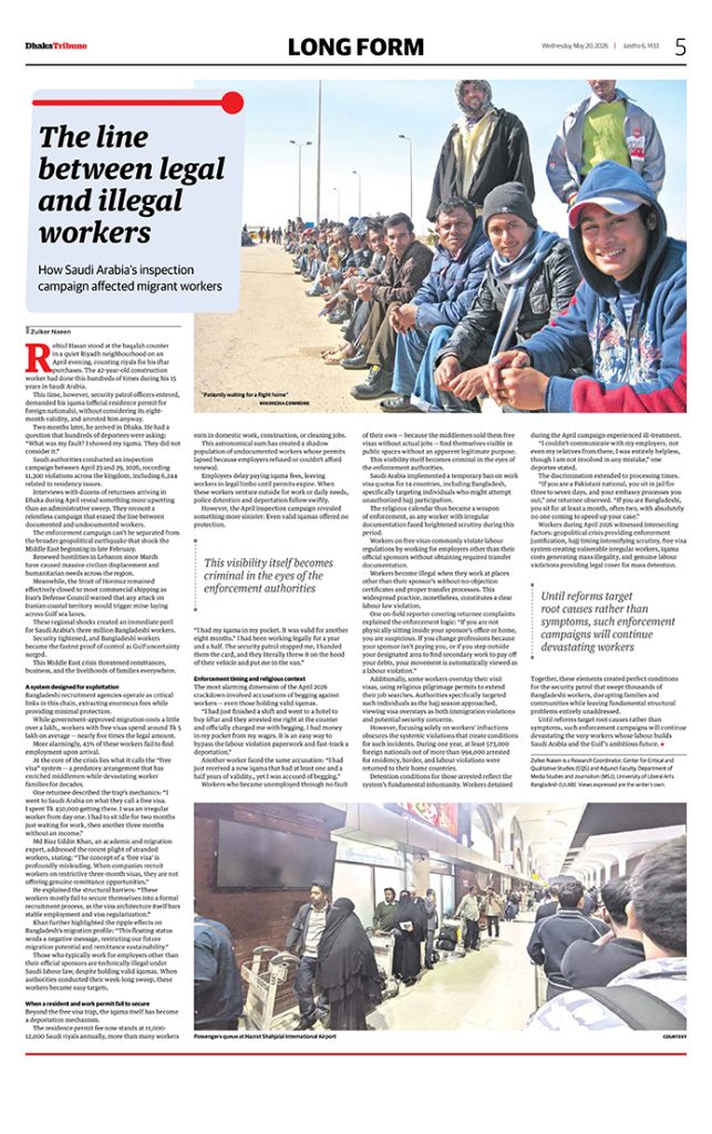 The line between legal and illegal workers